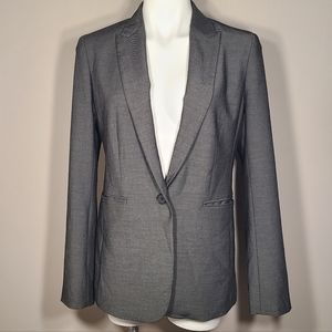 Ann Taylor Grey Longline Blazer